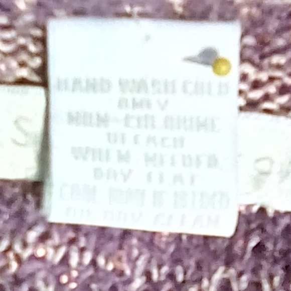 Design History Size 1X Mauve Sparkle Cowl Sweater - Picture 6 of 6